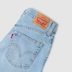 High Waisted Mom Jeans — Light Indigo Worn In - Light Wash 7