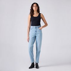 High Waisted Mom Jeans — Light Indigo Worn In - Light Wash 5