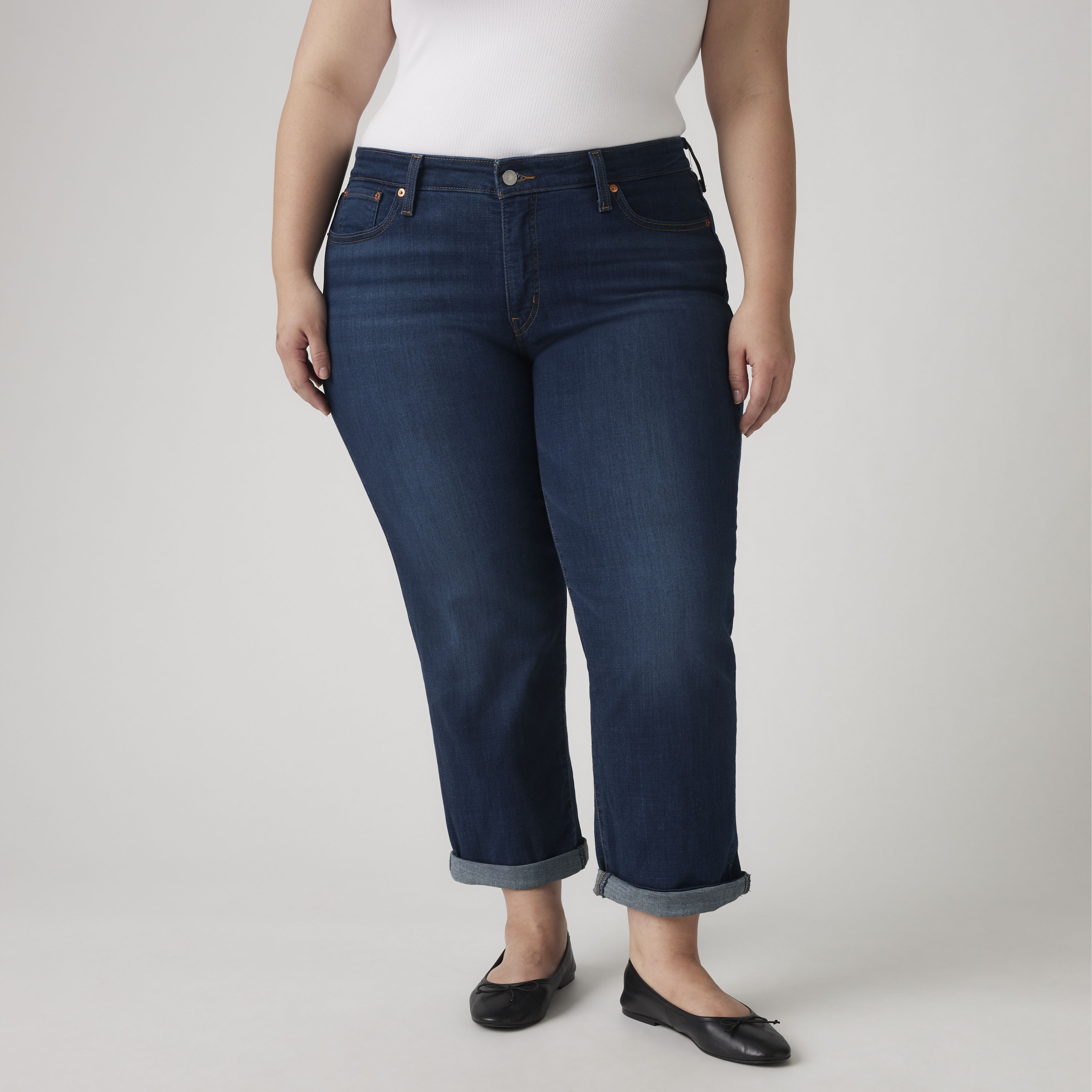 Boyfriend Women's Jeans (Plus Size) 2