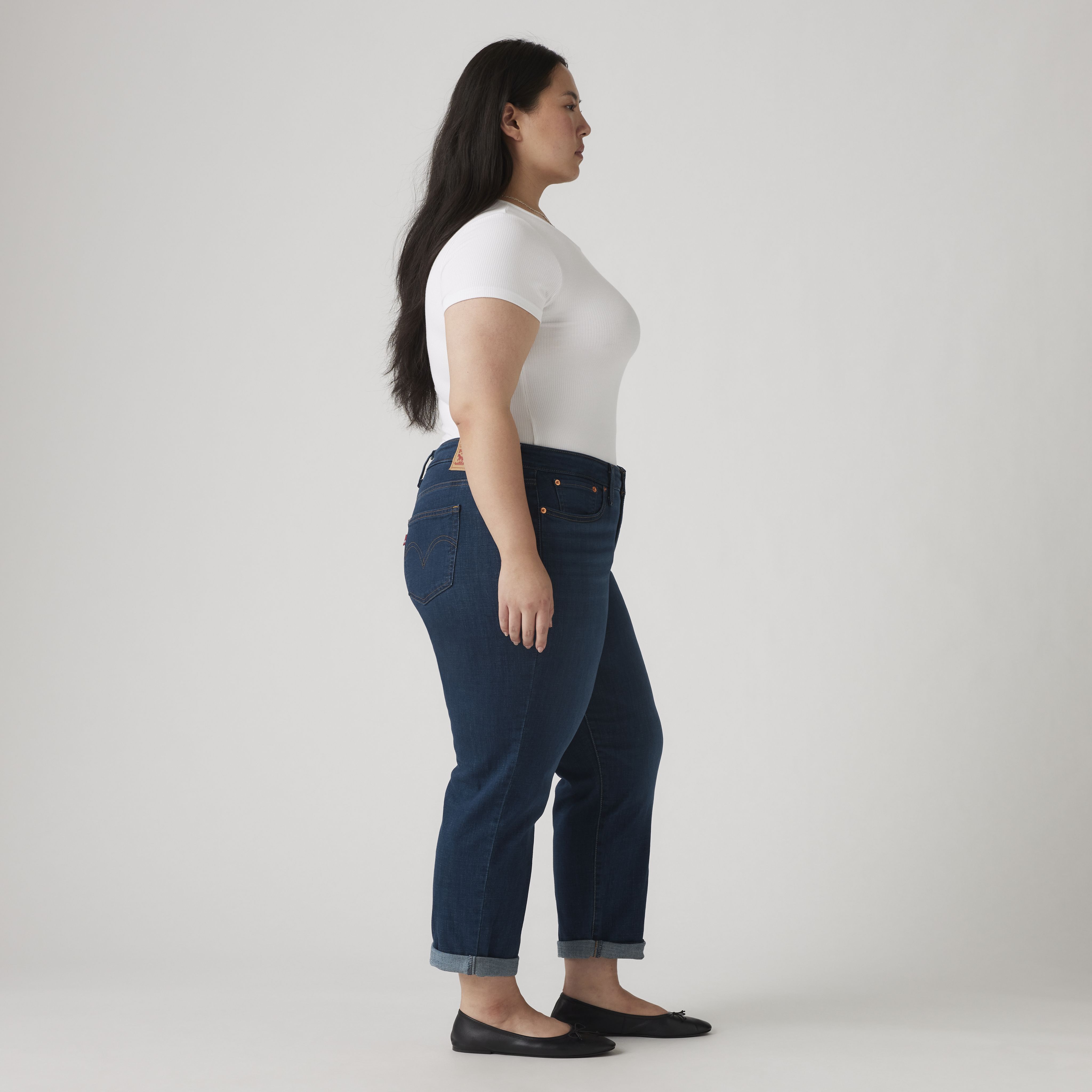 Boyfriend Women's Jeans (Plus Size) 4