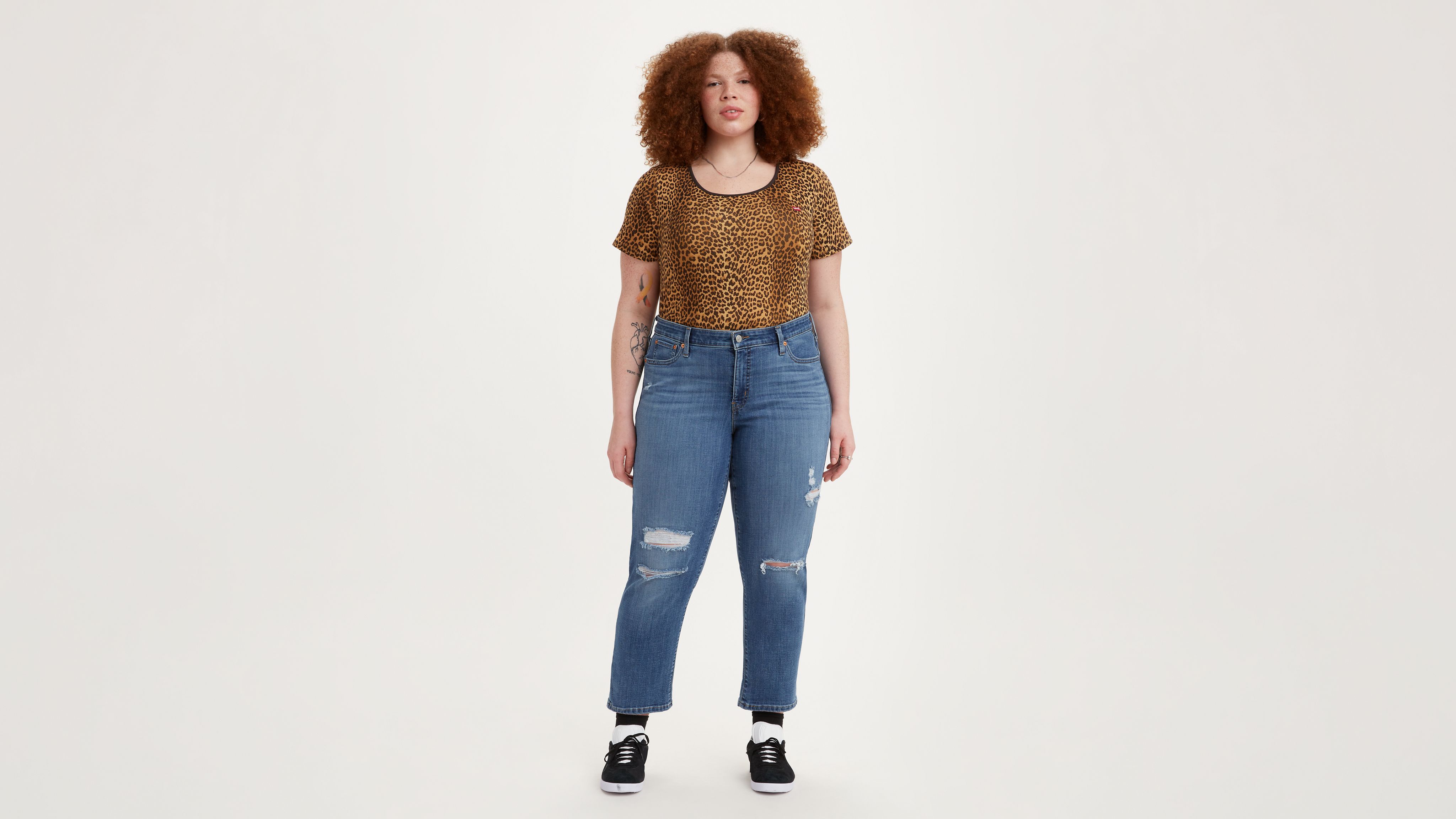 Boyfriend Women's Jeans (Plus Size) 1
