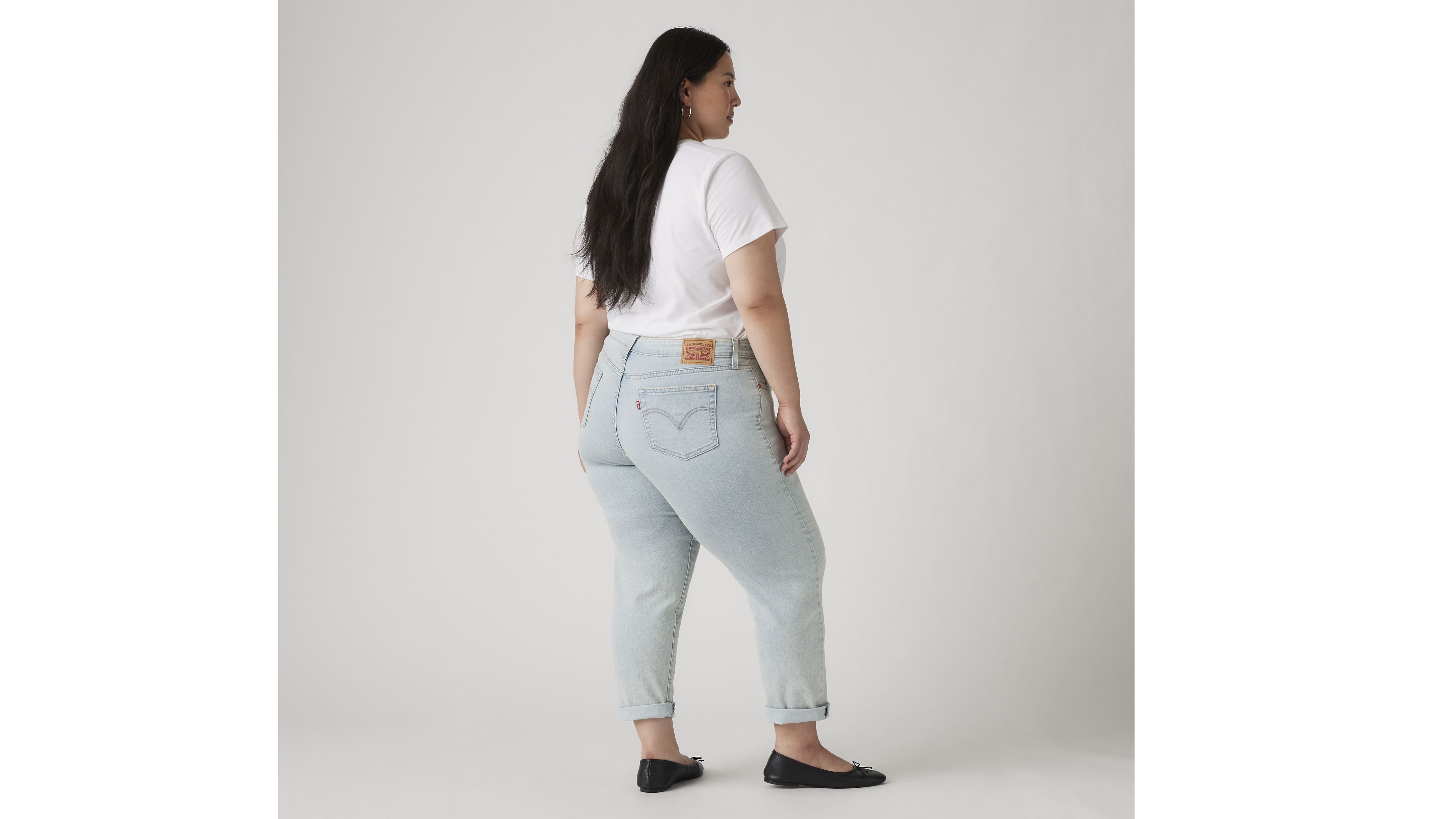 Boyfriend Mid-Rise Women's Jeans (Plus Size) 4