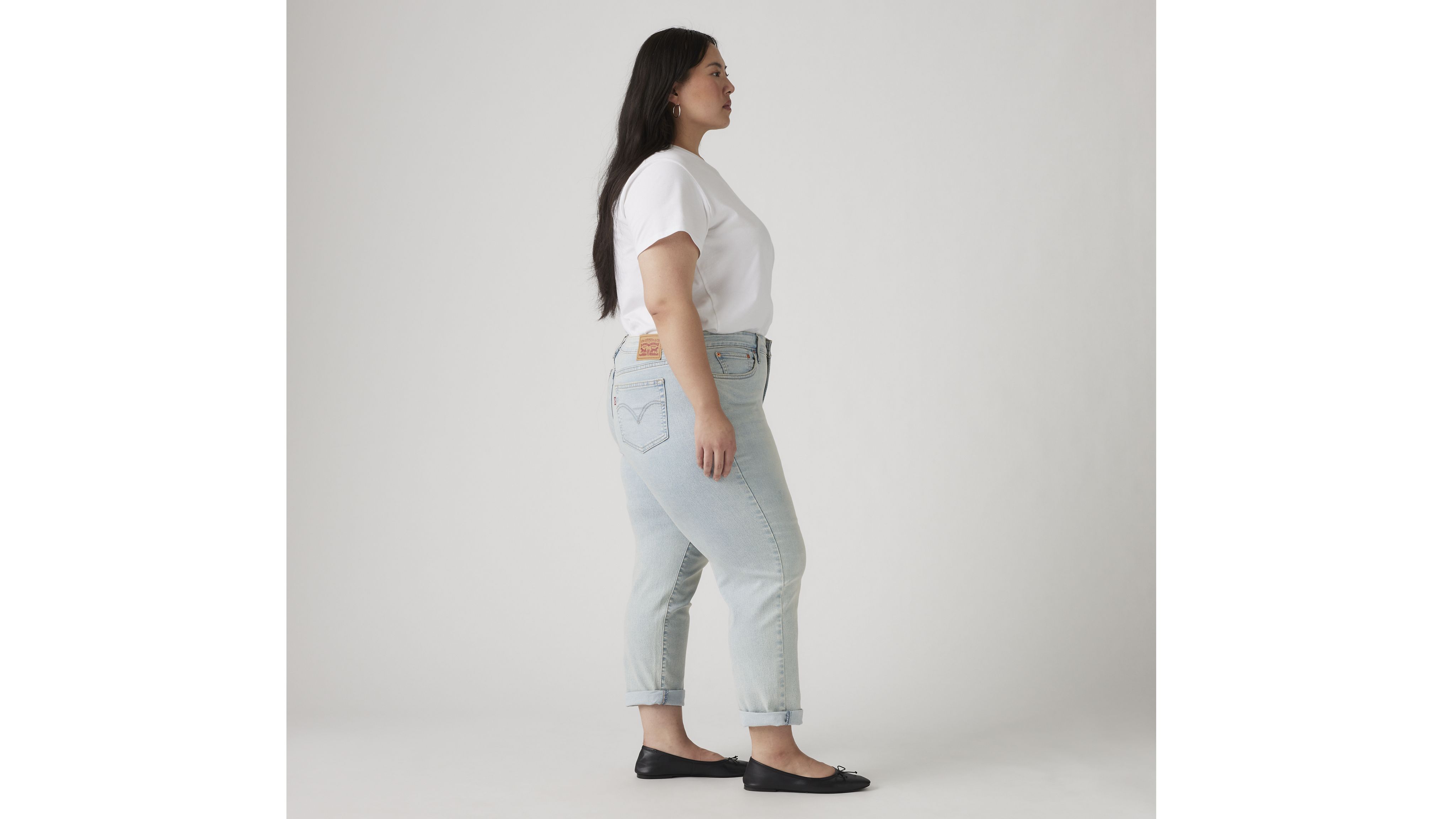 Boyfriend Mid-Rise Women's Jeans (Plus Size) 3