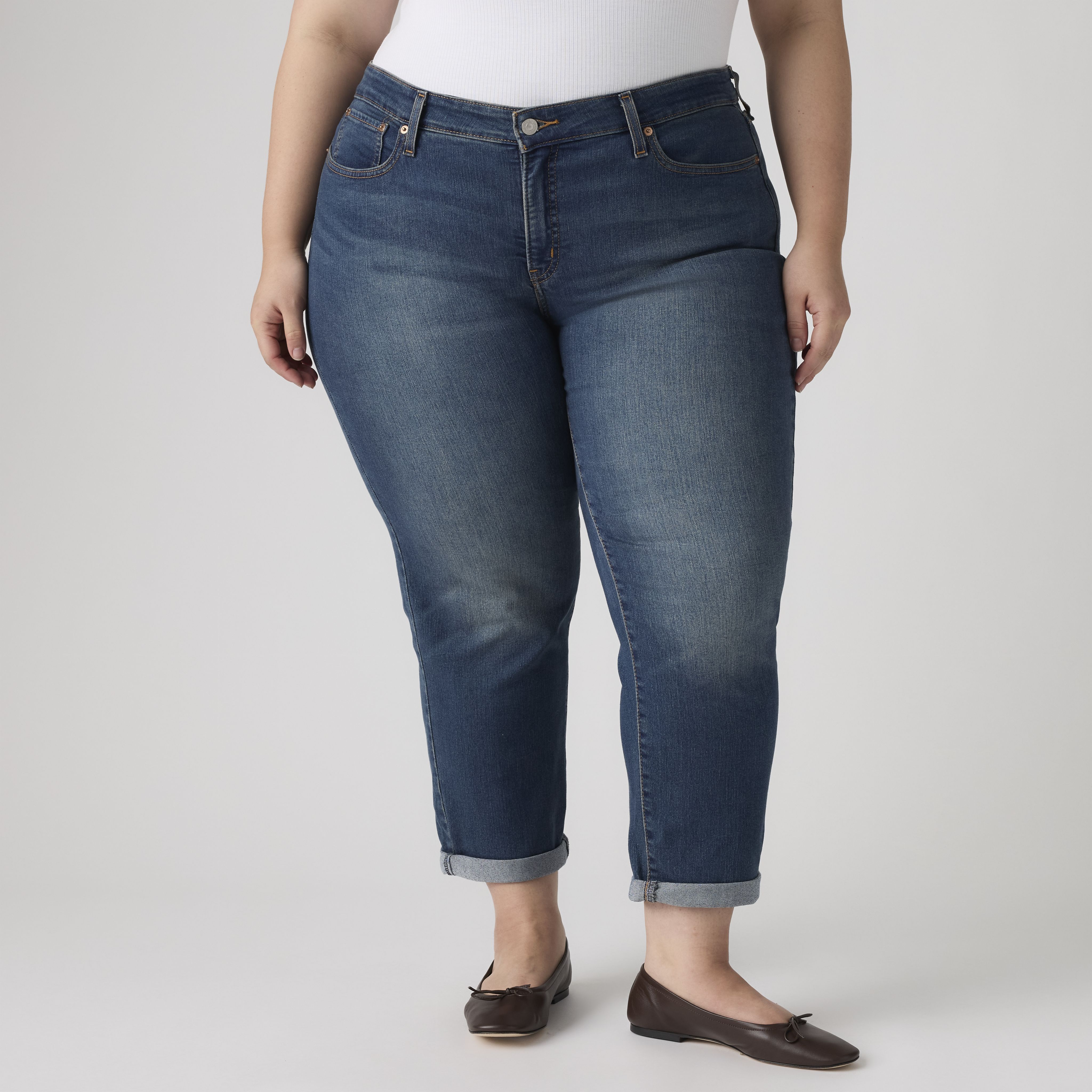 Boyfriend Women's Jeans (Plus Size) 2