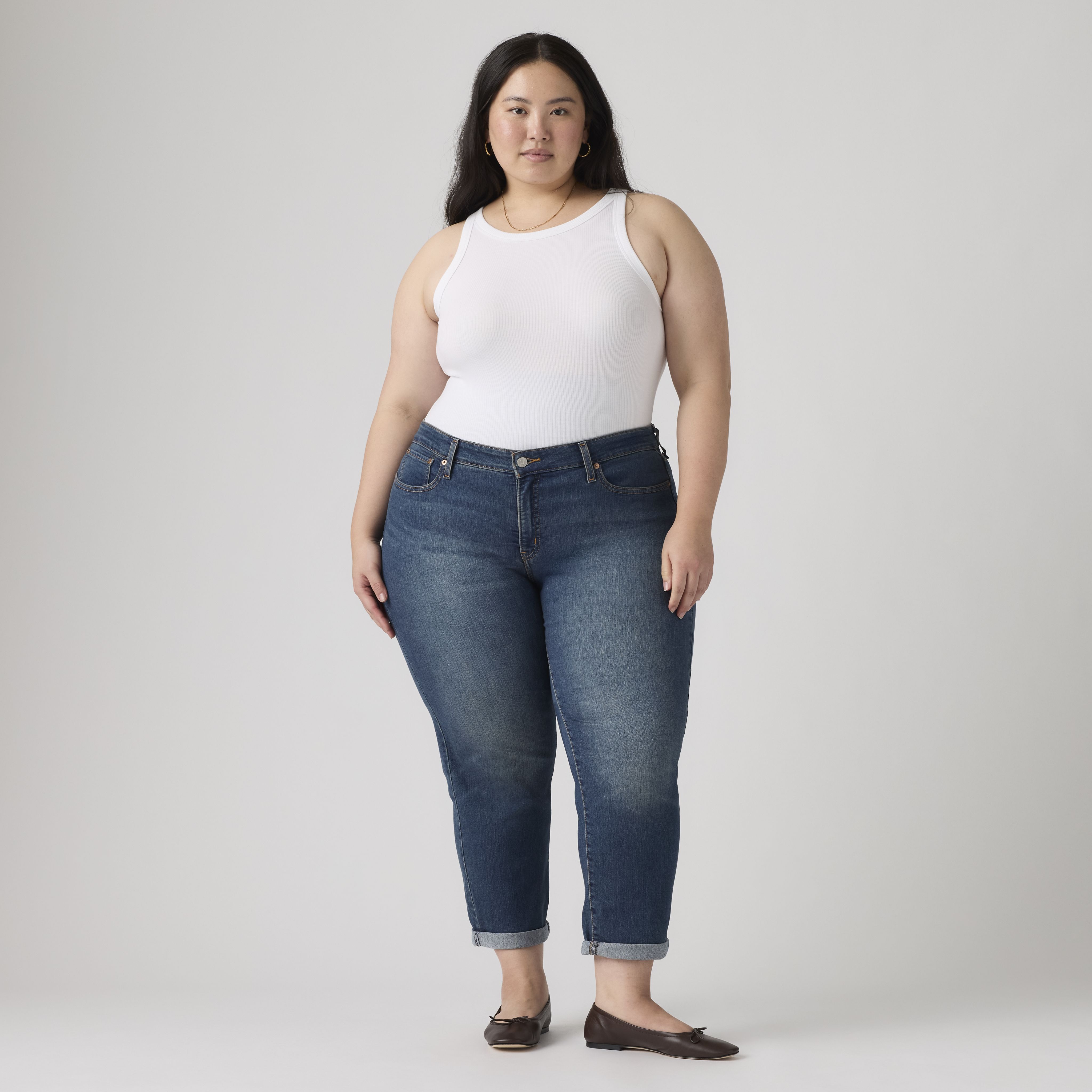 Boyfriend Women's Jeans (Plus Size) 9