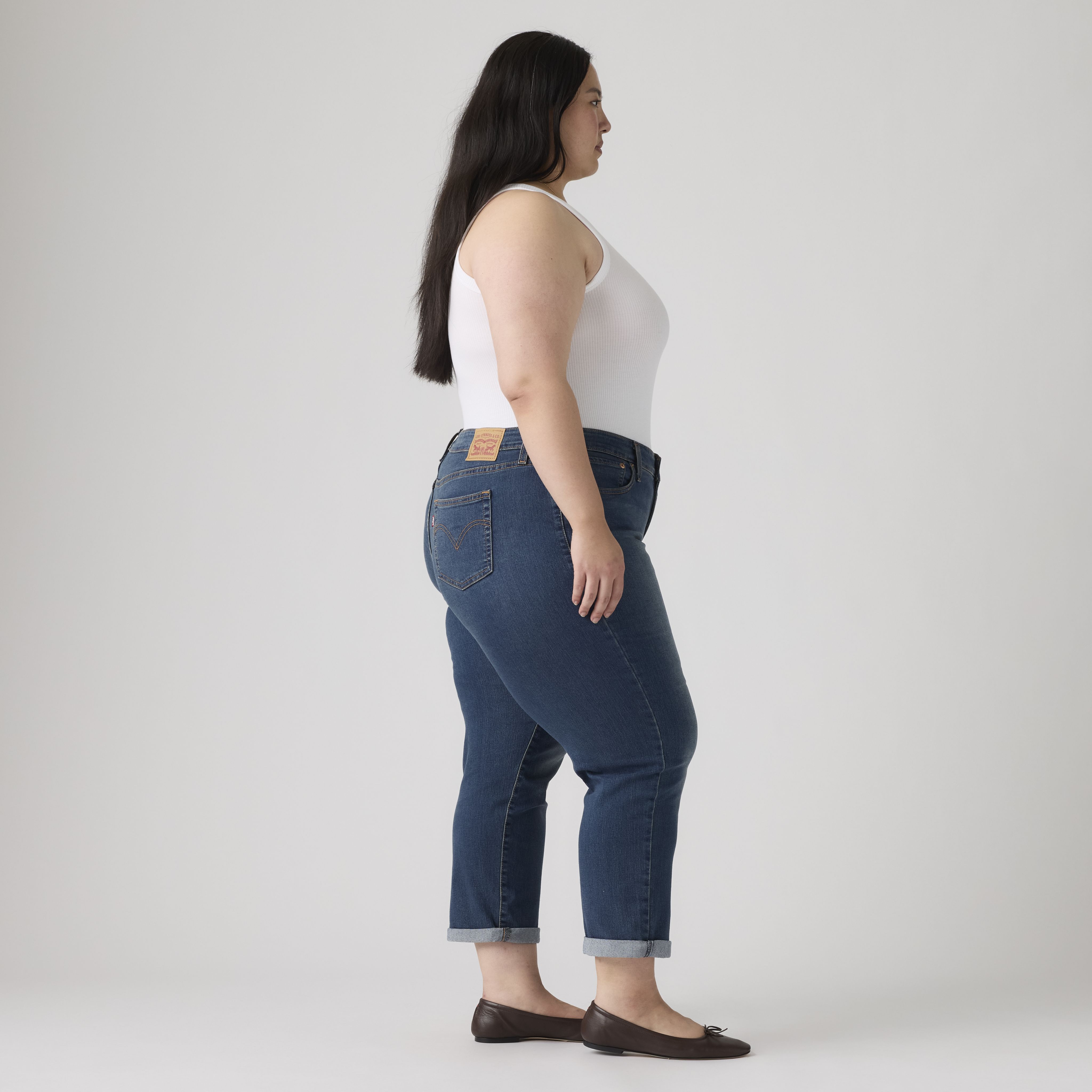 Boyfriend Women's Jeans (Plus Size) 4