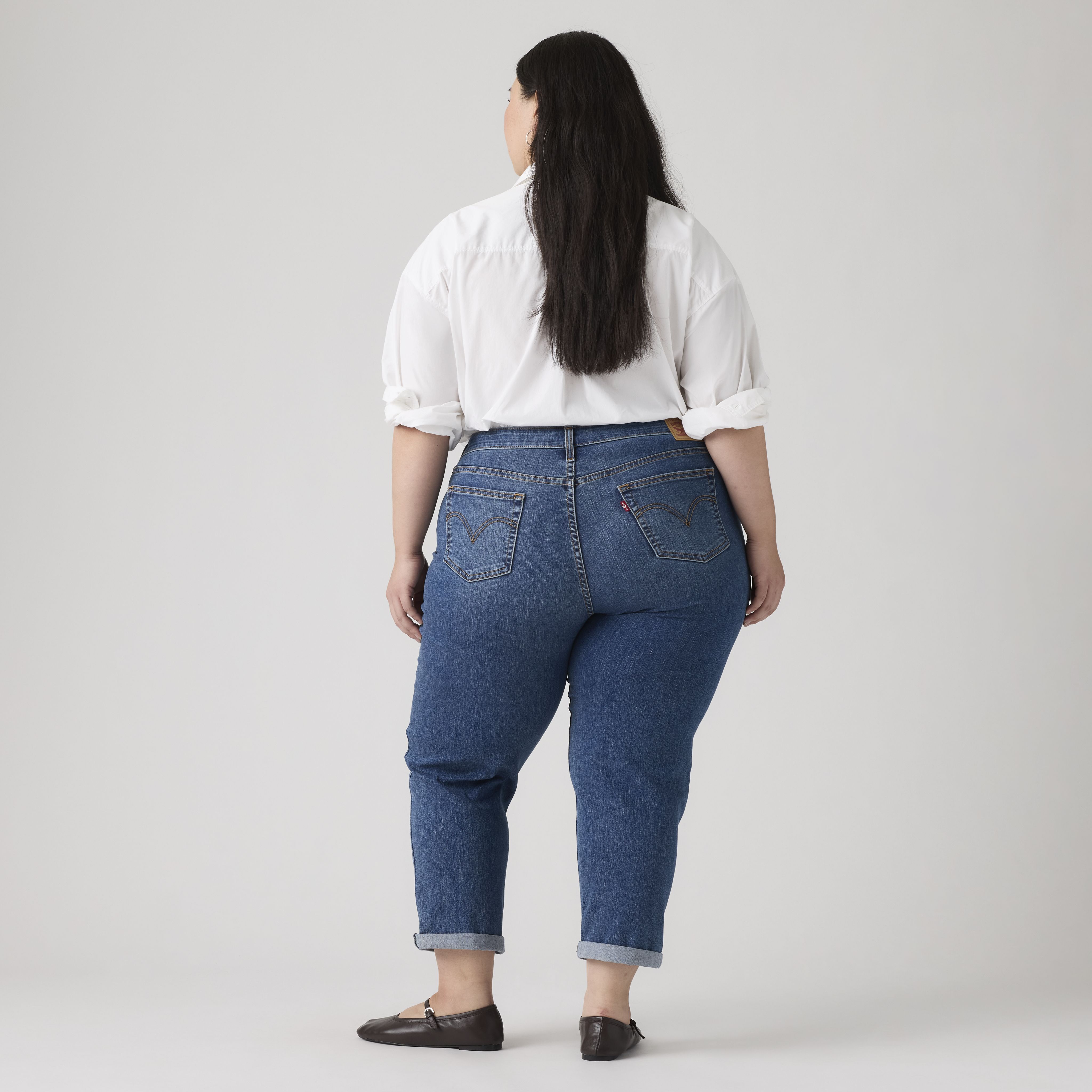 Boyfriend Women's Jeans (Plus Size) 3