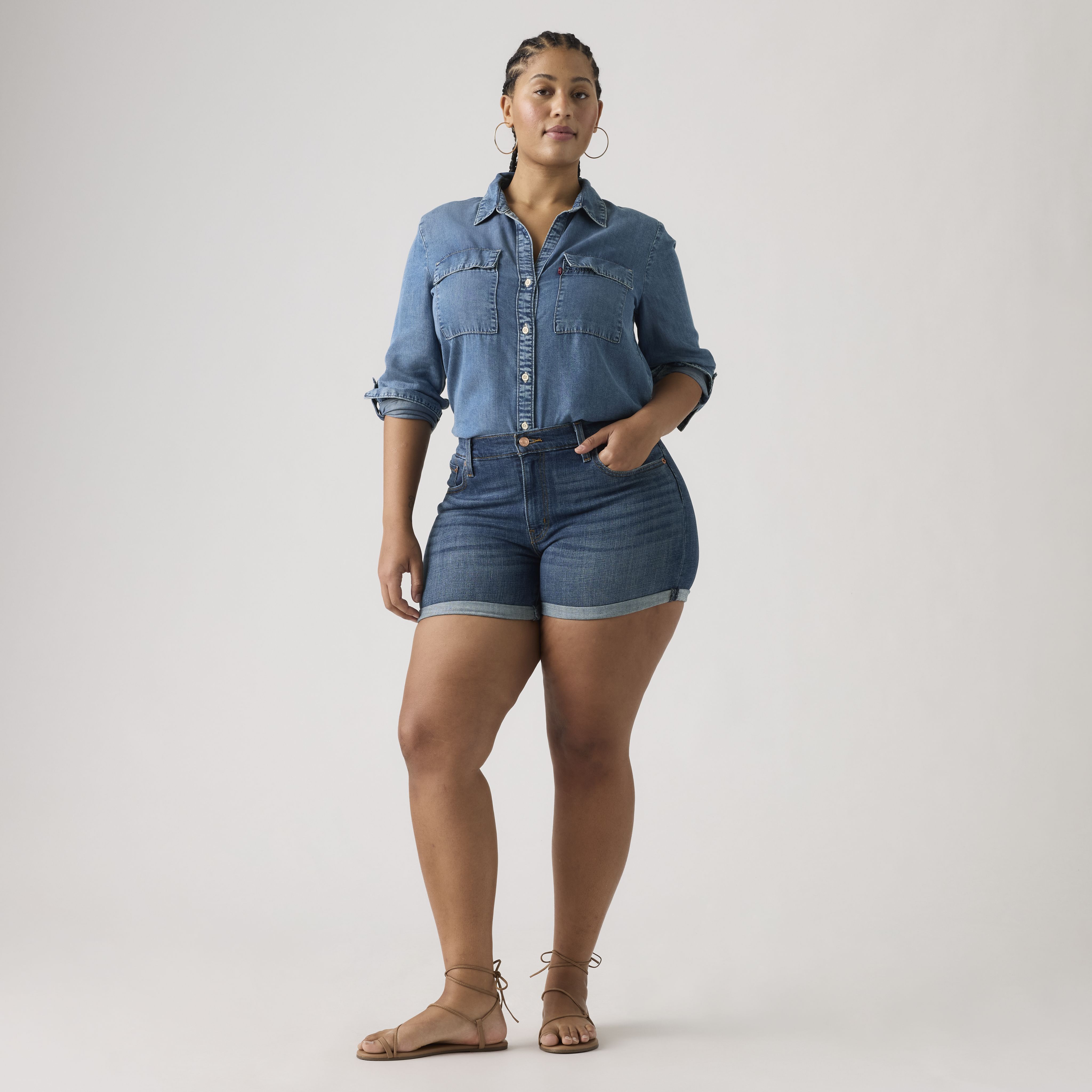 Short mi-long pour femme 8