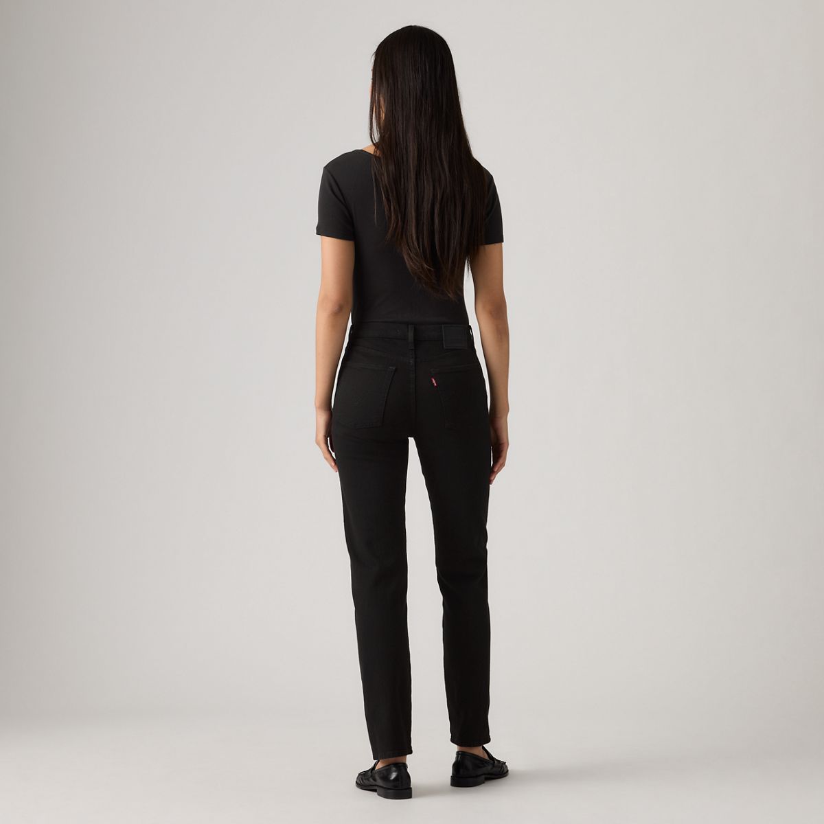 Wedgie Straight Ankle Women's Jeans — Black Sprout