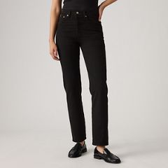 Wedgie Straight Ankle Women's Jeans — Black Sprout 2