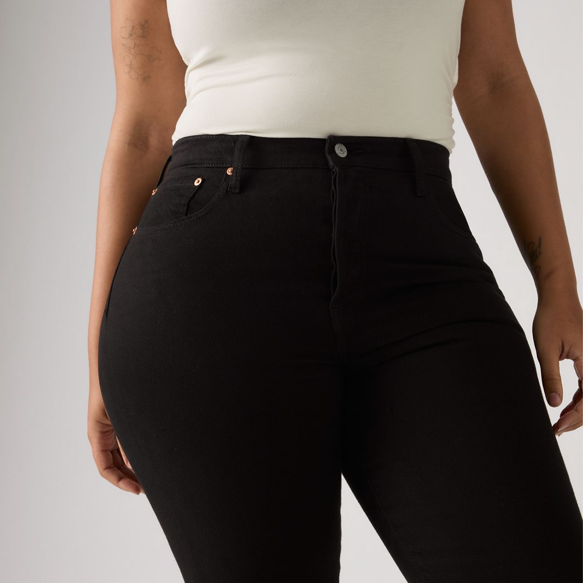 Wedgie Straight Ankle Women's Jeans — Black Sprout