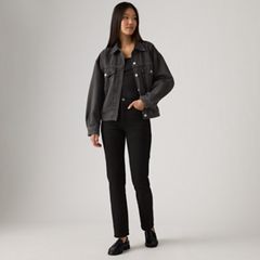 Wedgie Straight Ankle Women's Jeans — Black Sprout 1