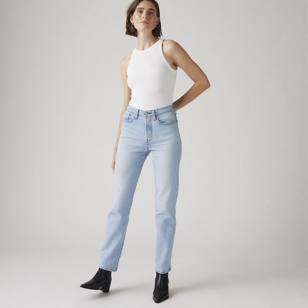 Wedgie Straight Ankle Women's Jeans — Fully Baked - Light Wash