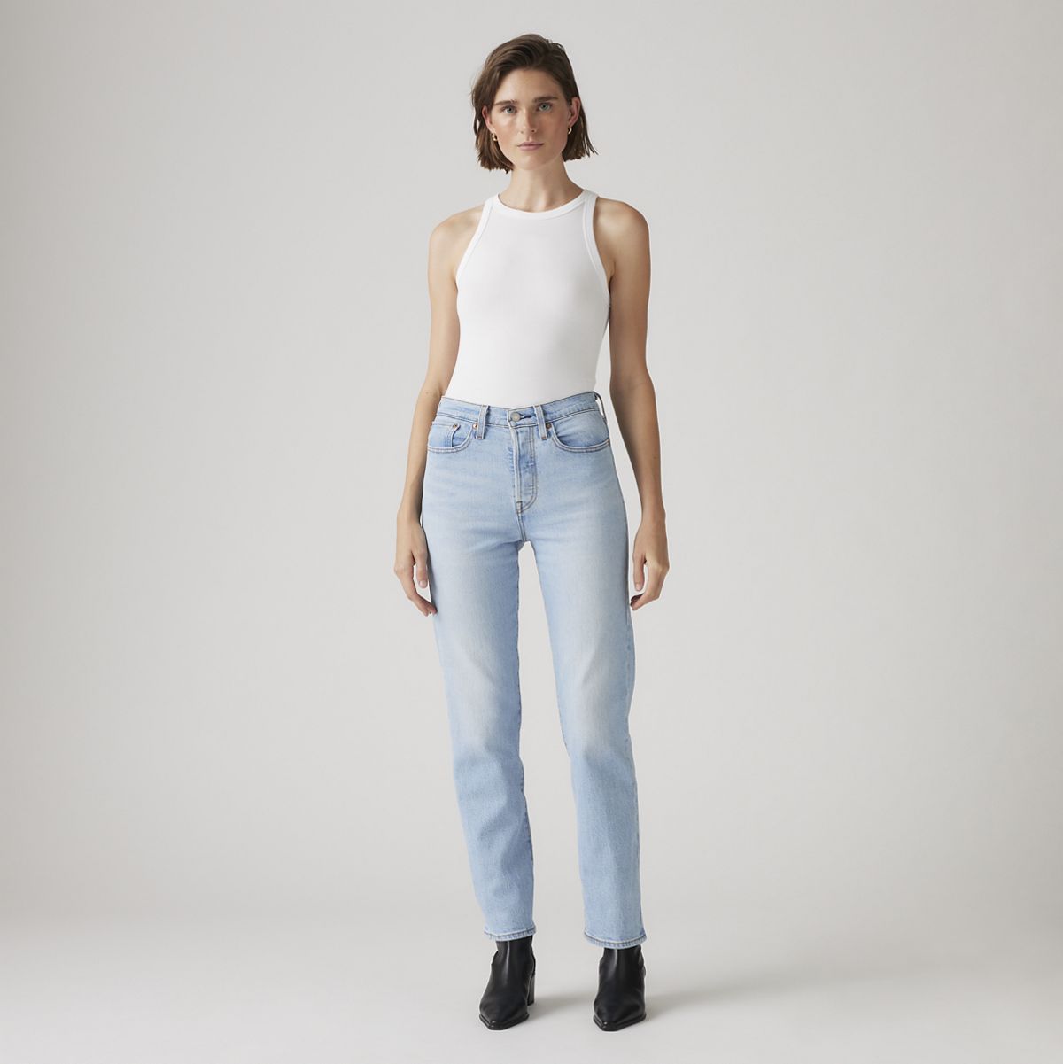 Wedgie Straight Ankle Women's Jeans — Fully Baked - Light Wash