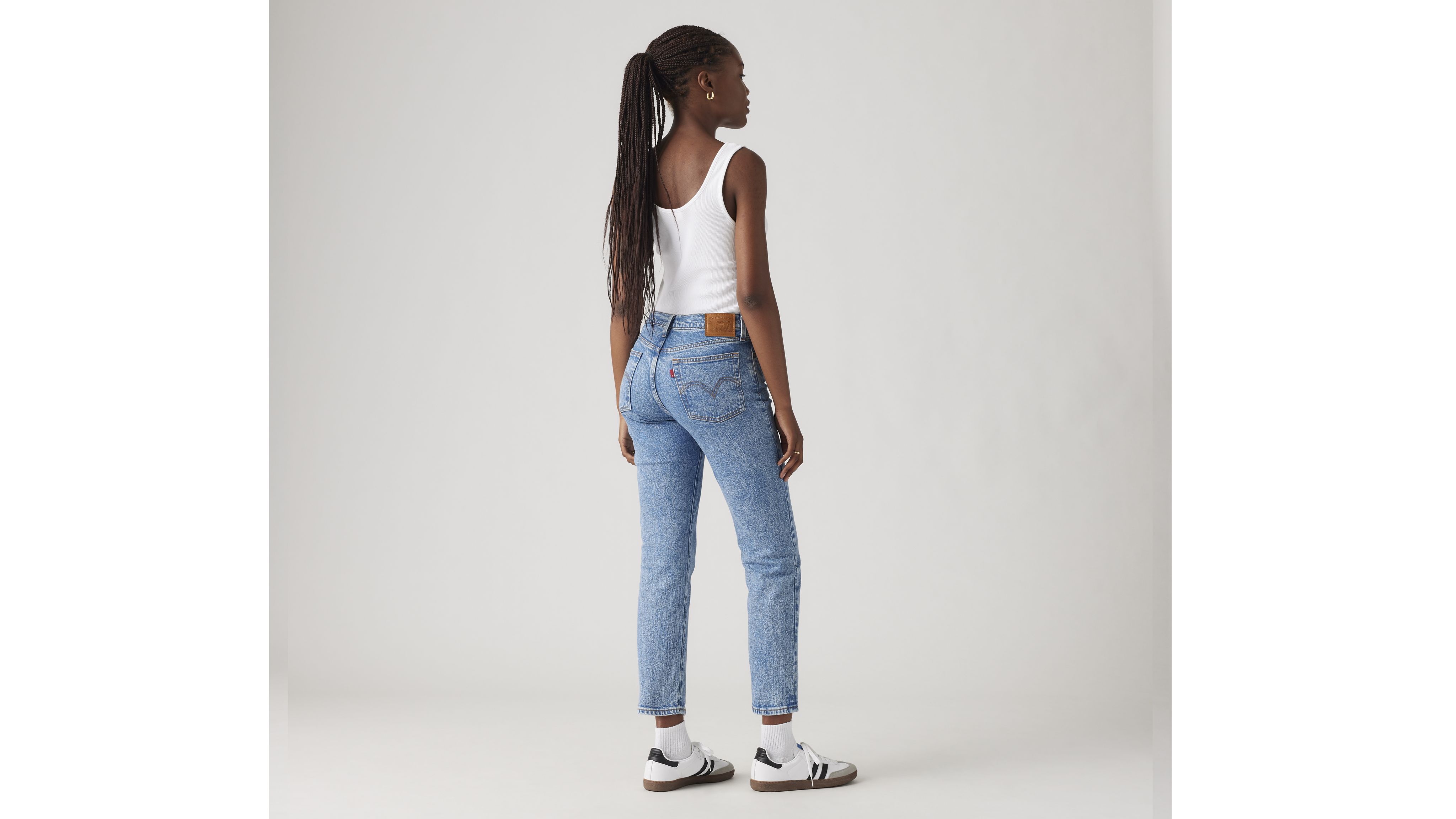 Jean wedgie droit pour femme 3