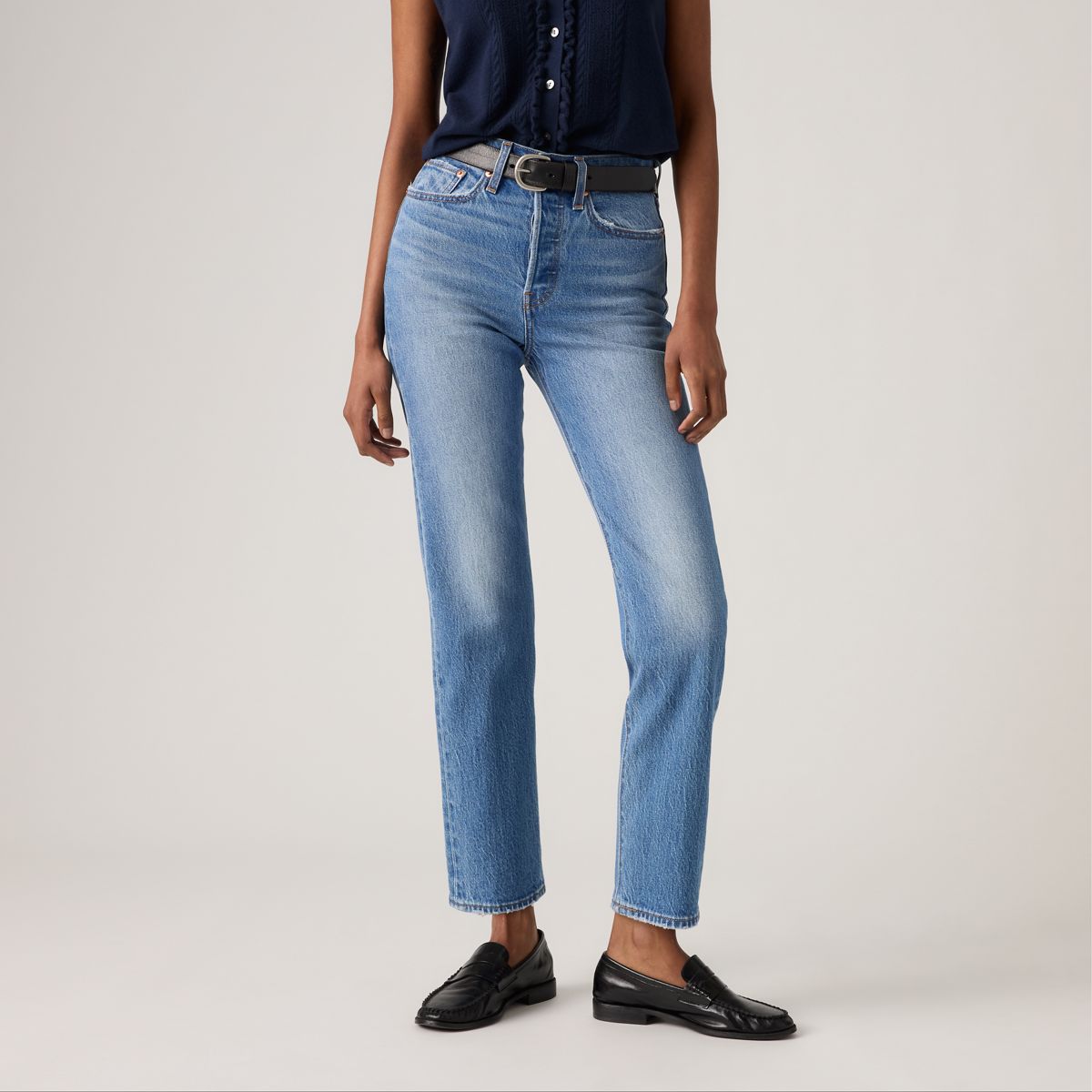 Wedgie Straight Ankle Women's Jeans — Dance Around - Medium Wash