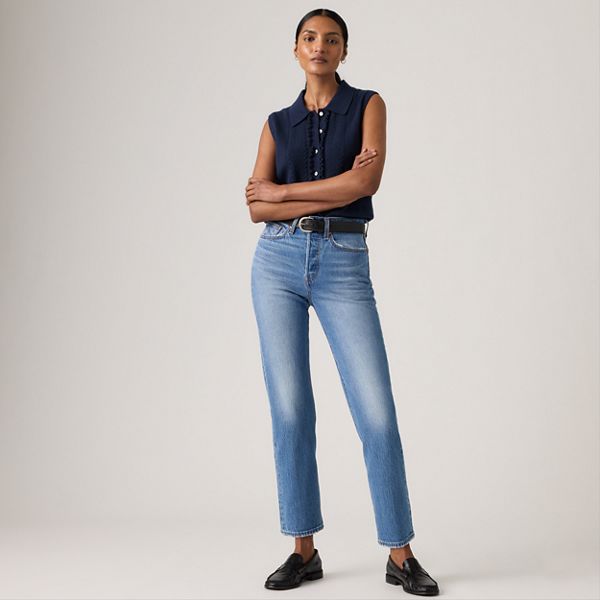 Wedgie Straight Ankle Women's Jeans — Dance Around - Medium Wash