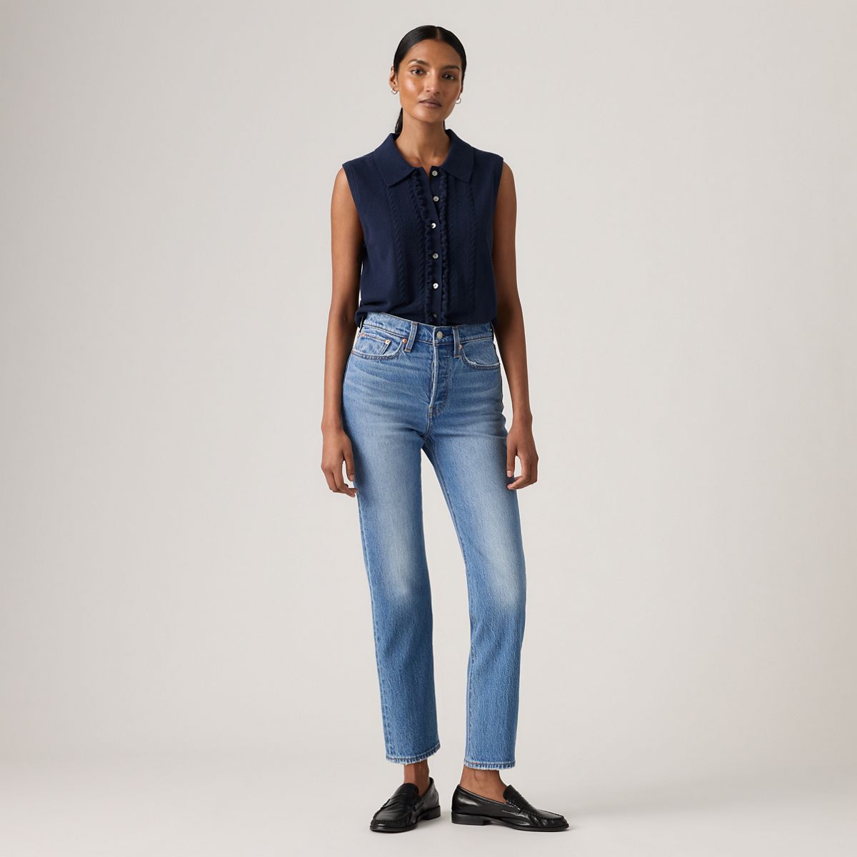 Wedgie Straight Ankle Women's Jeans — Dance Around - Medium Wash