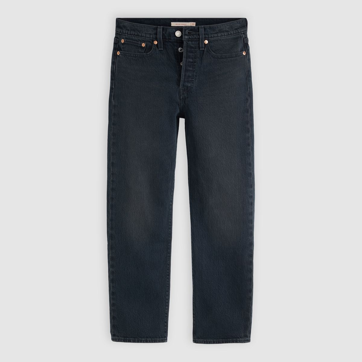 Wedgie Straight Ankle Women's Jeans — Get Inked - Black