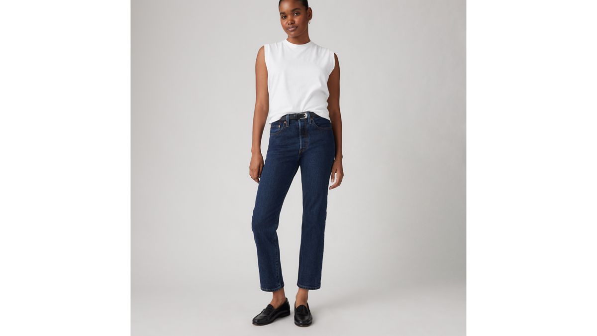 501® Original Fit Cropped Women's Jeans — Salsa Stonewash - Dark Wash