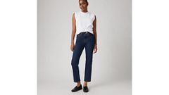 501® Original Fit Cropped Women's Jeans — Salsa Stonewash - Dark Wash 1