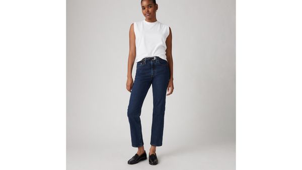 501® Original Fit Cropped Women's Jeans — Salsa Stonewash - Dark Wash