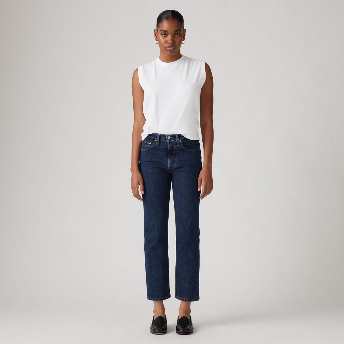 501® Original Fit Cropped Women's Jeans — Salsa Stonewash - Dark Wash