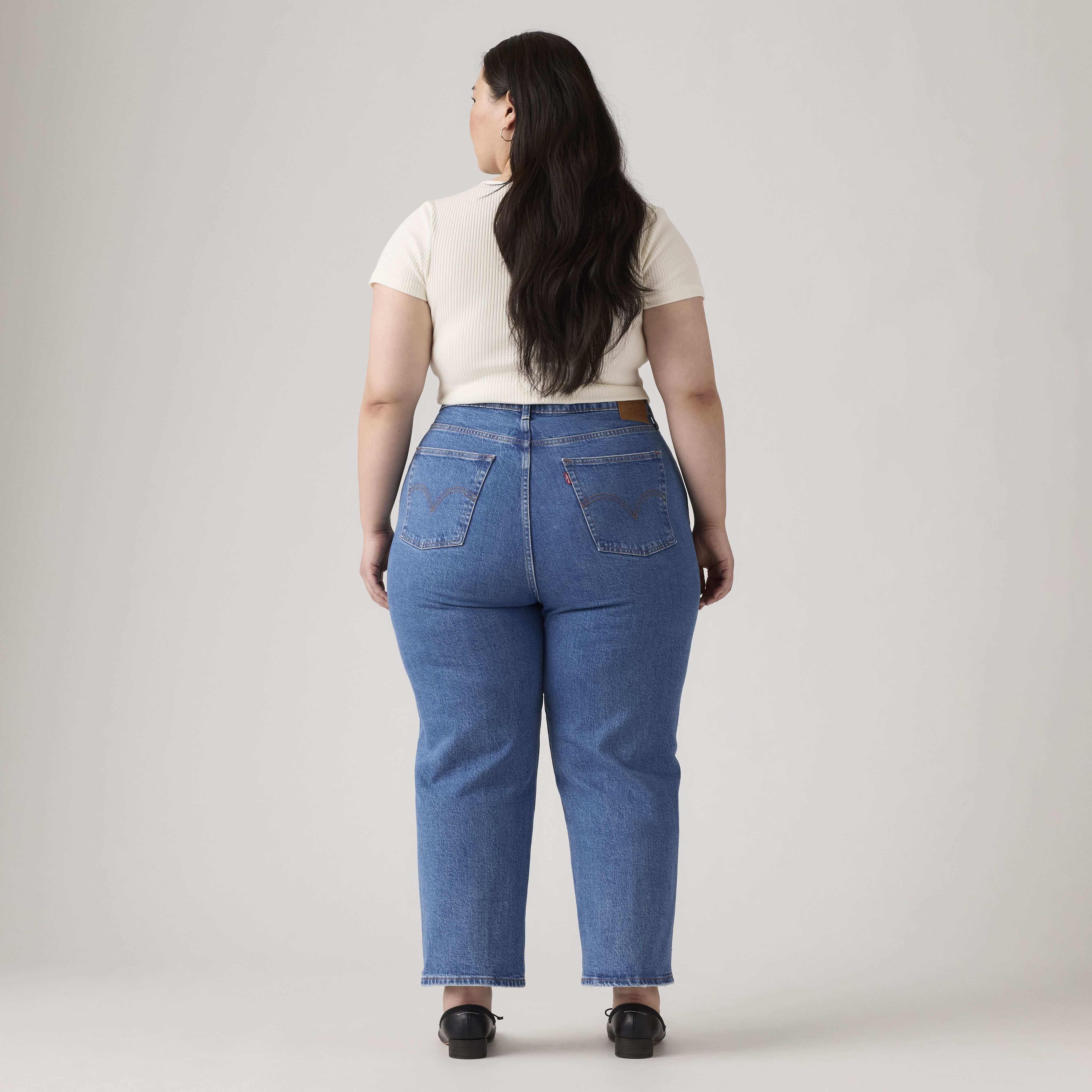 Ribcage Straight Ankle Women's Jeans (Plus Size) 3