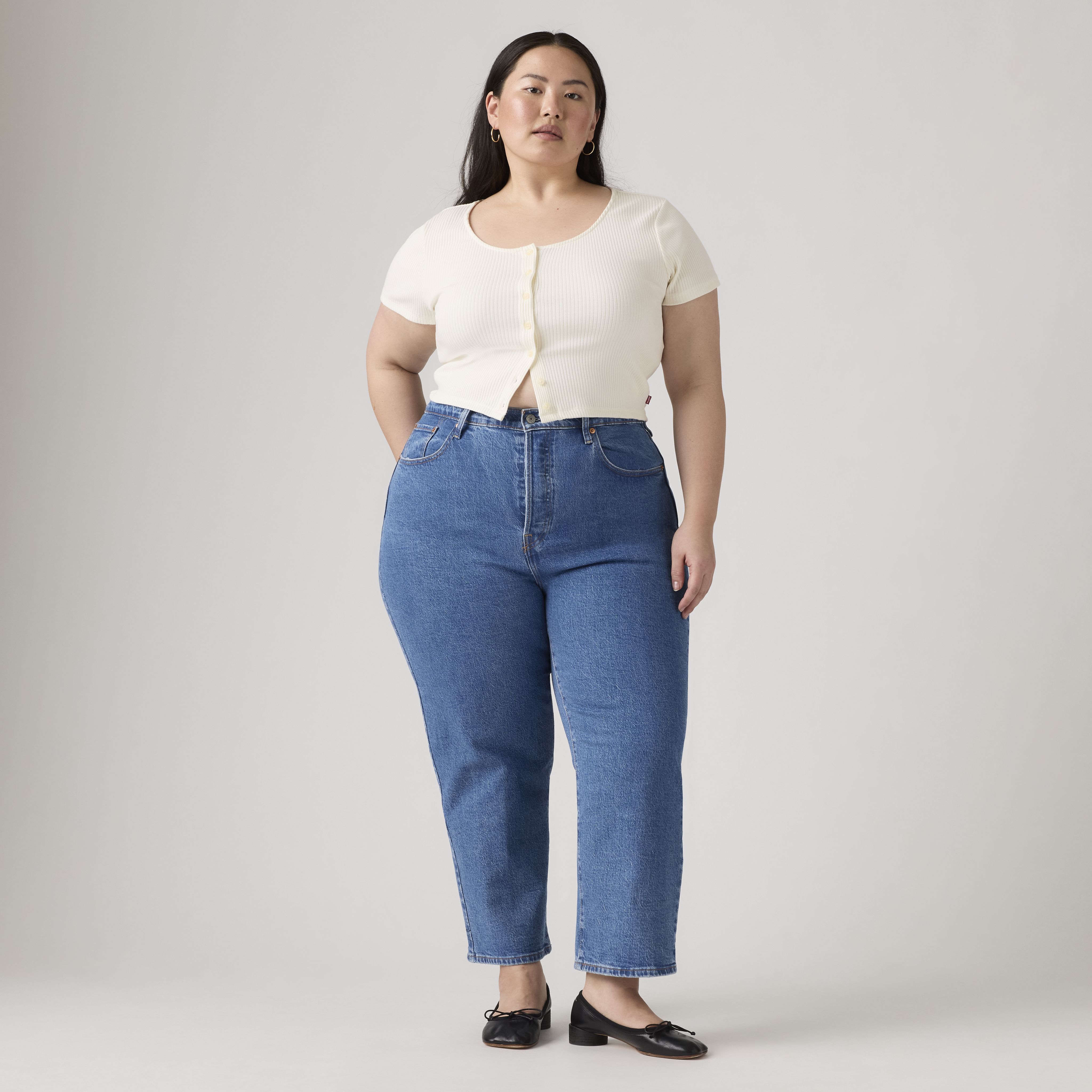 Ribcage Straight Ankle Women's Jeans (Plus Size) 10