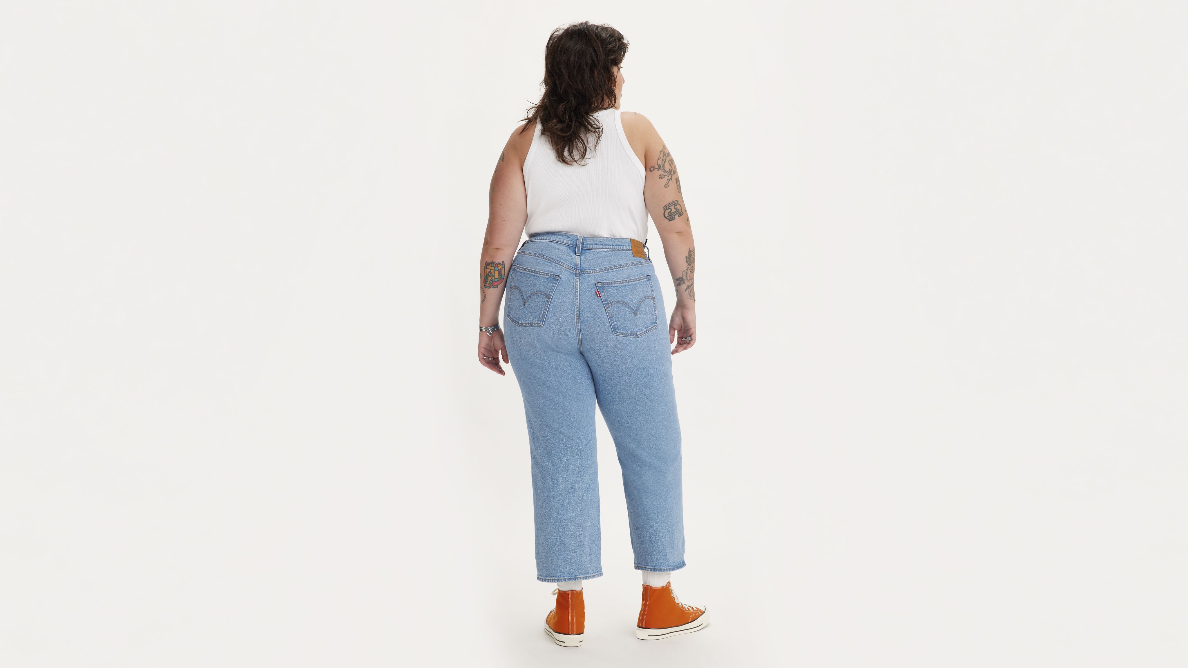 Ribcage Straight Ankle Women's Jeans (Plus Size) 3