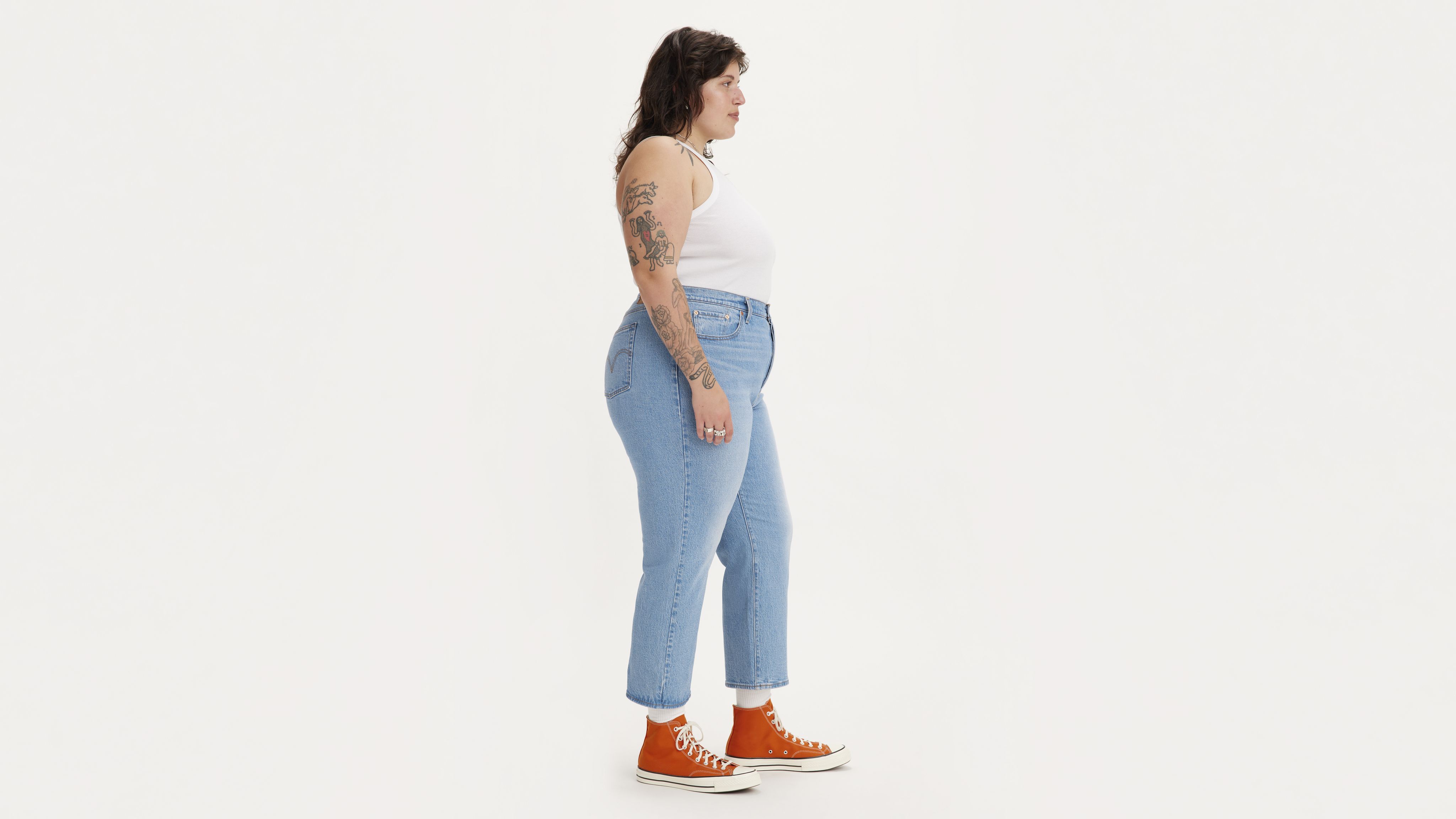 Ribcage Straight Ankle Women's Jeans (Plus Size) 2