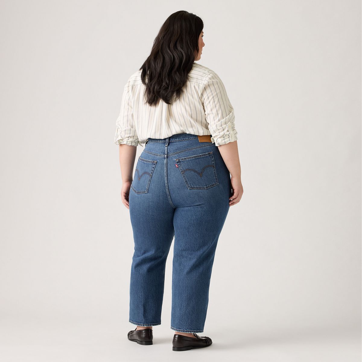 Ribcage Straight Ankle Women's Jeans (Plus Size) — My Honor No Dx - Medium Wash
