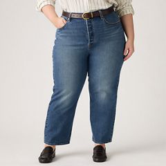 Ribcage Straight Ankle Women's Jeans (Plus Size) — My Honor No Dx - Medium Wash 2