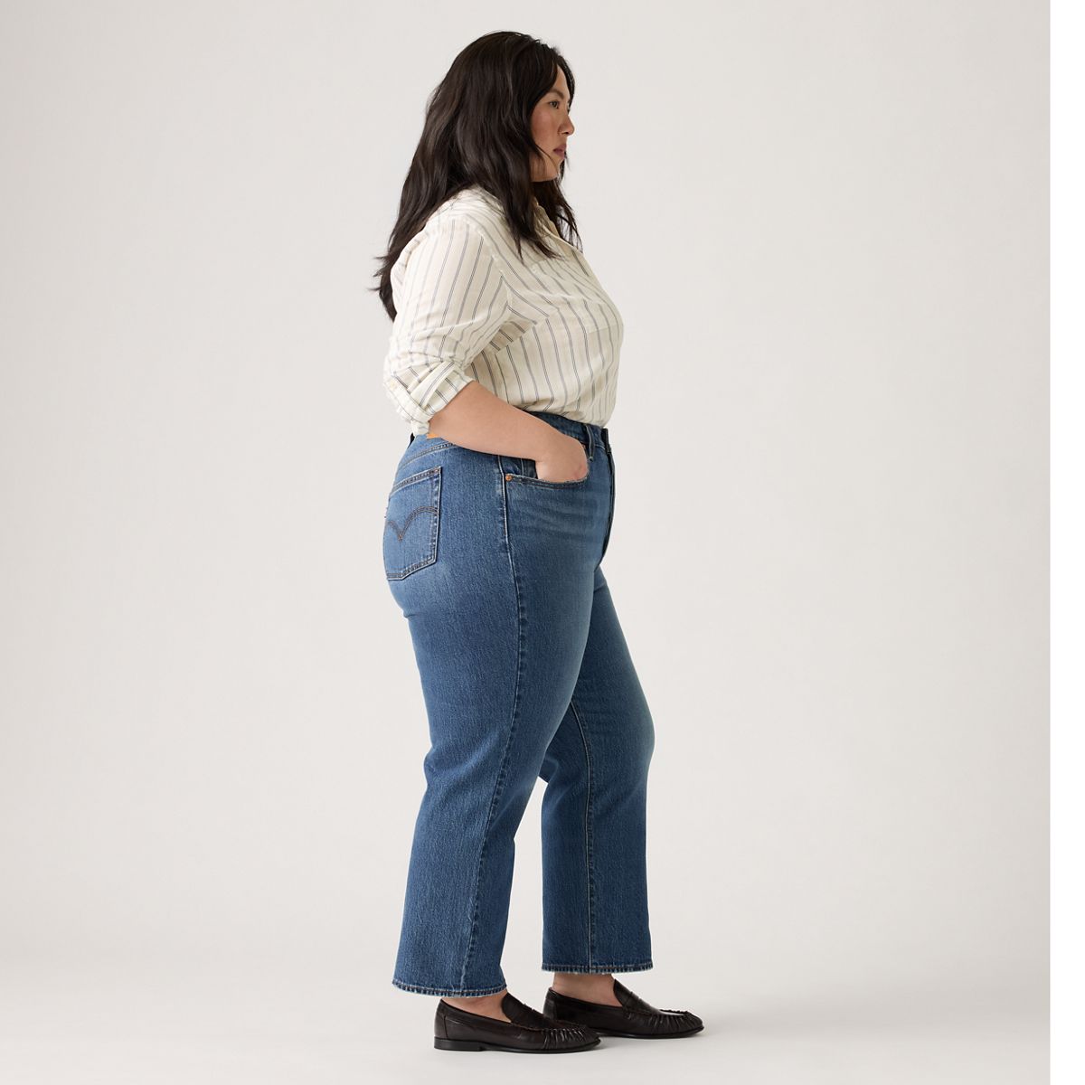 Ribcage Straight Ankle Women's Jeans (Plus Size) — My Honor No Dx - Medium Wash