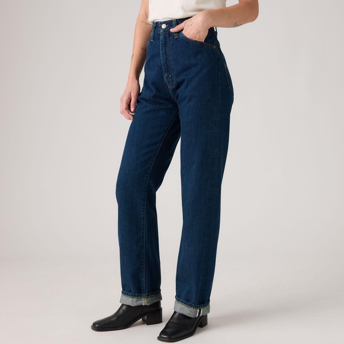 Levi's® Vintage Clothing 1950's 701™ Jeans — Lvc Nampa - Medium Wash