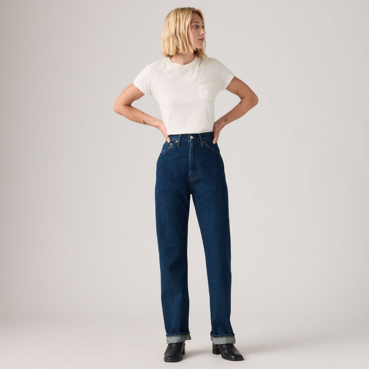 Levi's® Vintage Clothing 1950's 701™ Jeans — Lvc Nampa - Medium Wash
