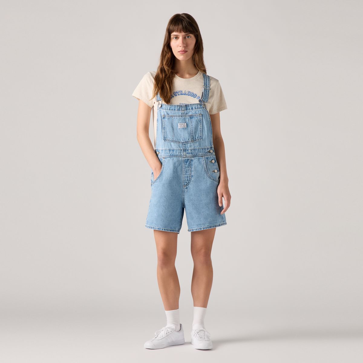 Vintage Shortalls — I Will - Medium Wash