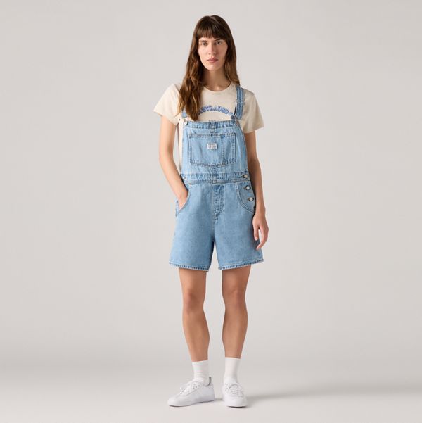 Vintage Shortalls — I Will - Medium Wash