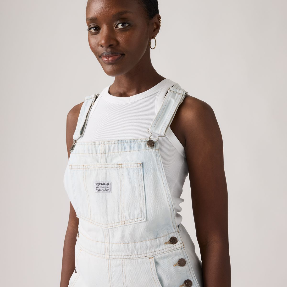 Vintage Shortalls — Glacial Pace Shortal - Light Wash