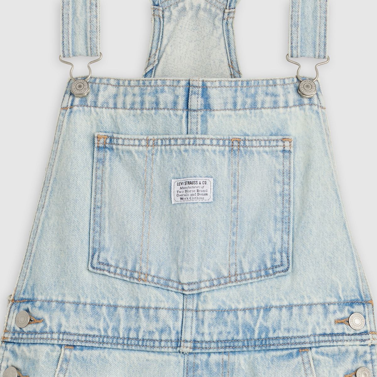 Vintage Shortalls — Abraded Art - Light Wash