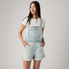 Vintage Shortalls — Abraded Art - Light Wash 1