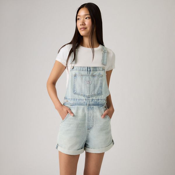 Vintage Shortalls — Abraded Art - Light Wash