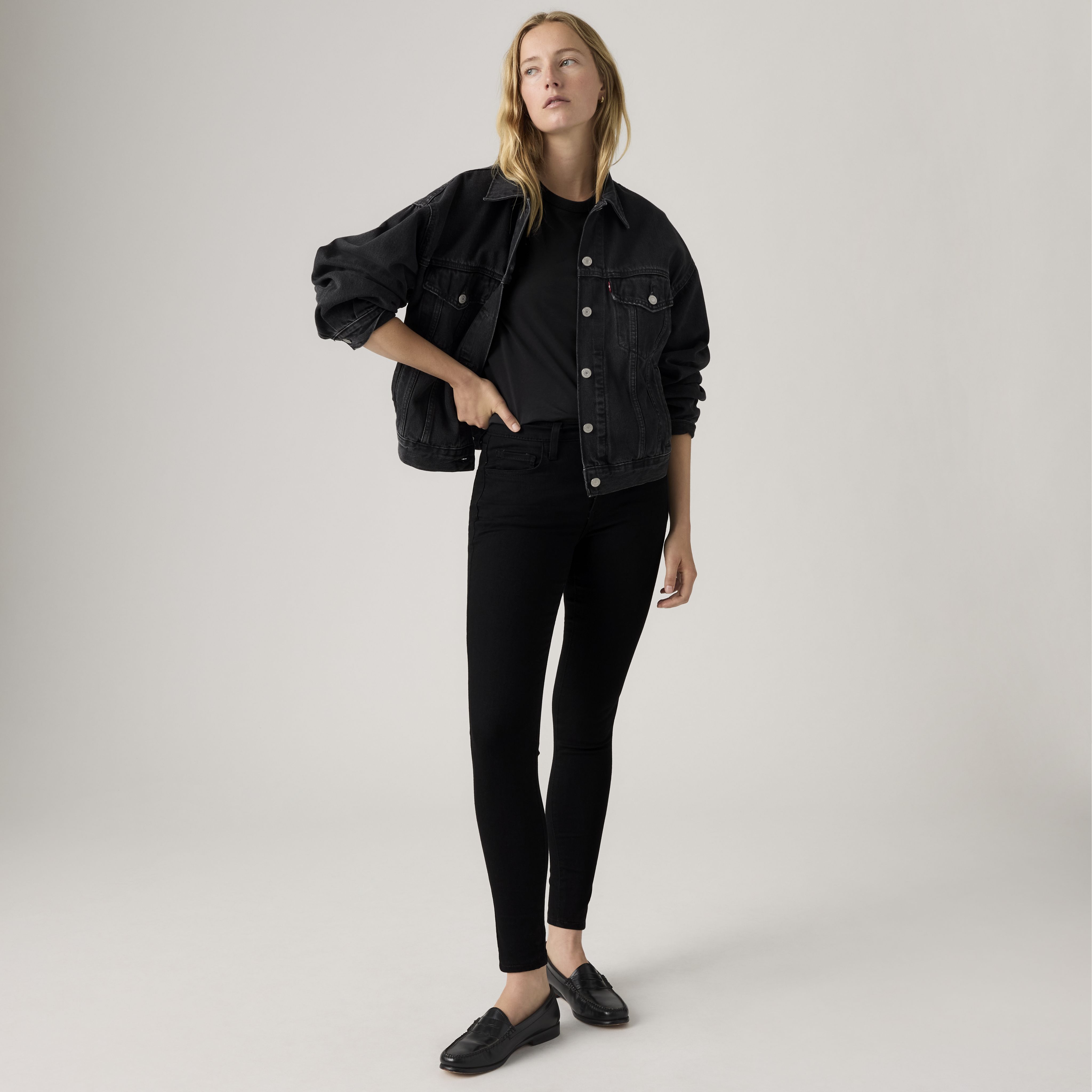 720 Jean super filiforme taille haute 1