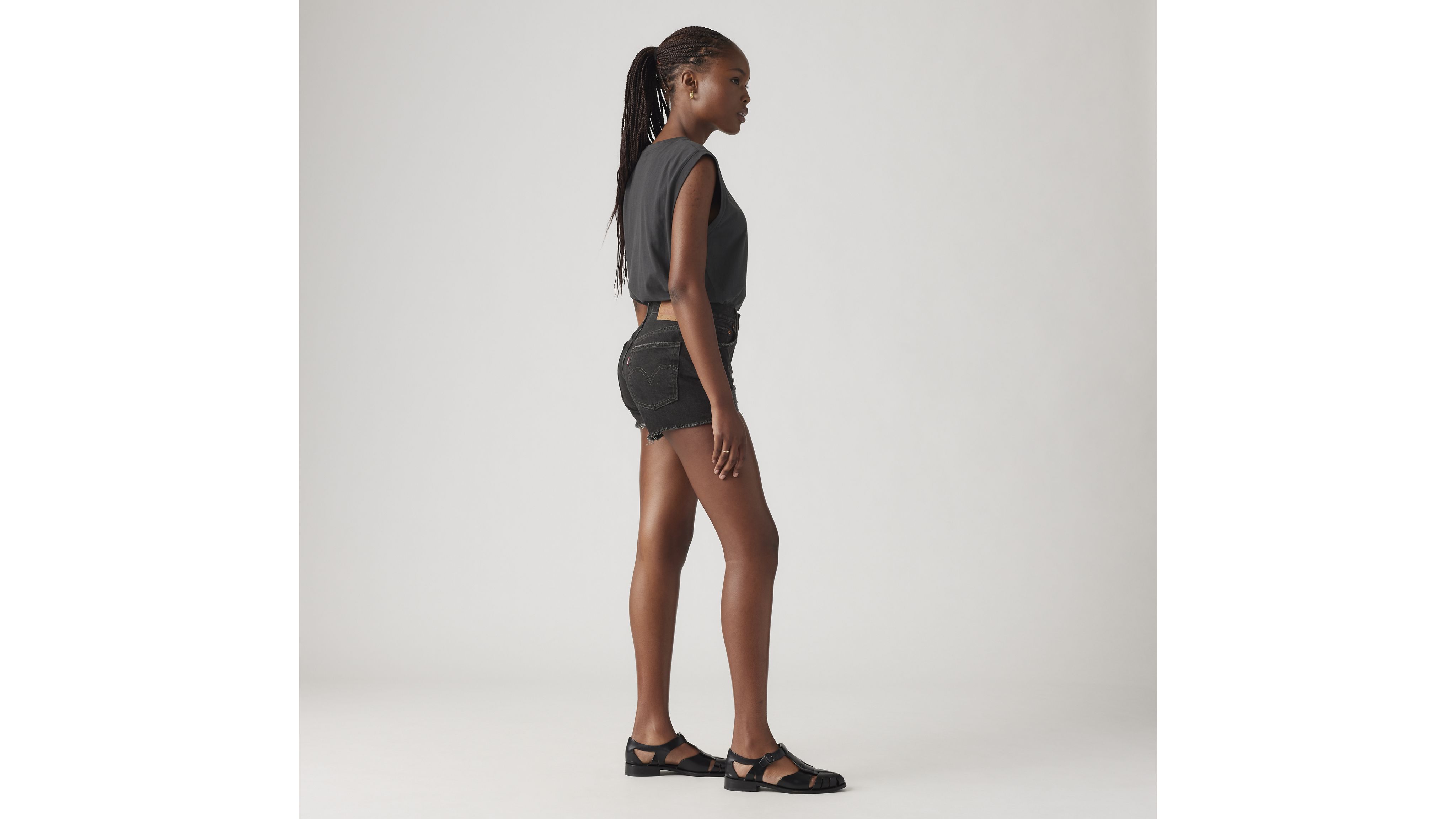 501MD Short taille haute pour femme 4