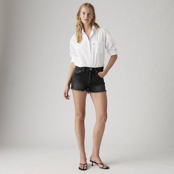 501® Original Fit High-Rise Women's Shorts — Step On It - Black