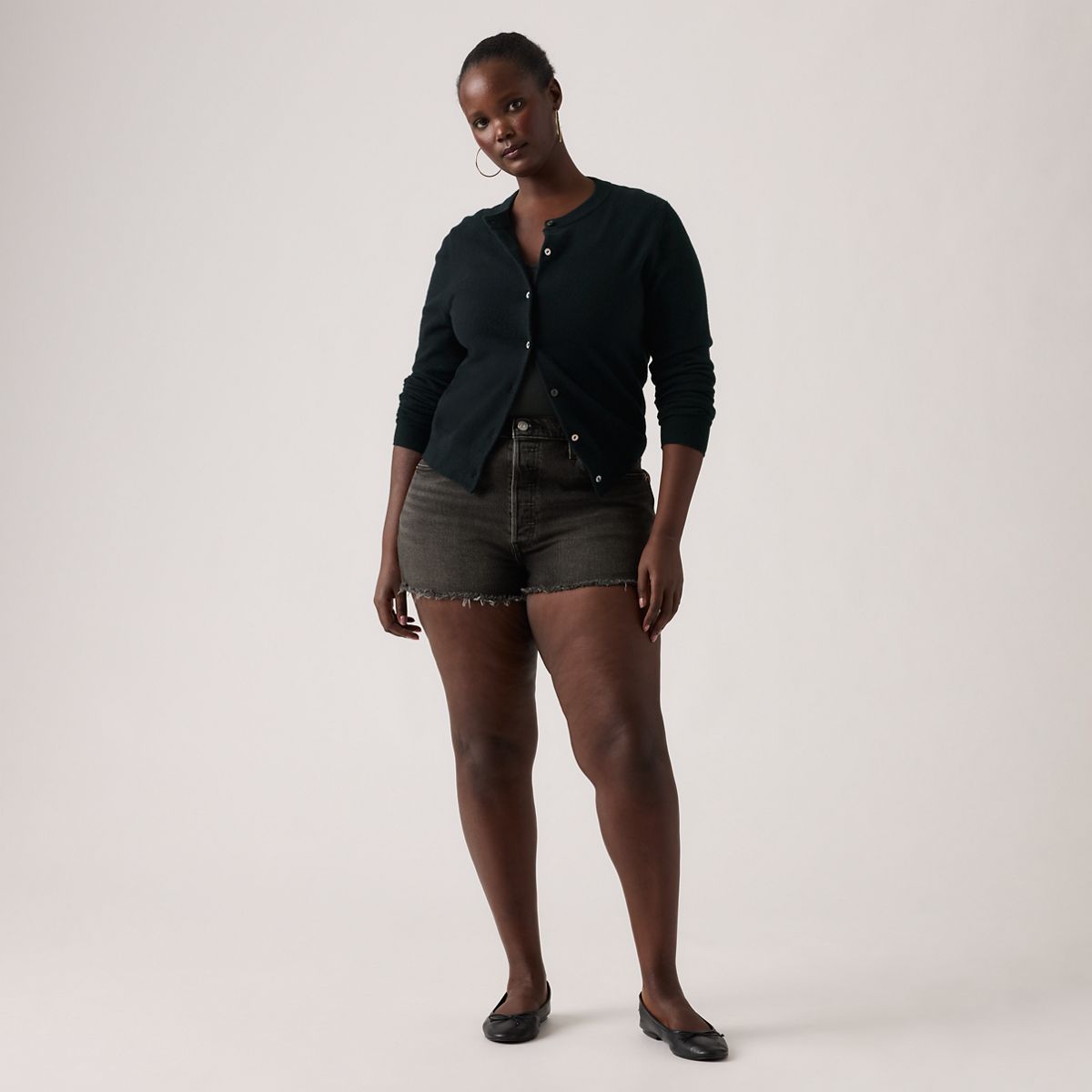 501® Original Fit High-Rise Women's Shorts — Step On It - Black