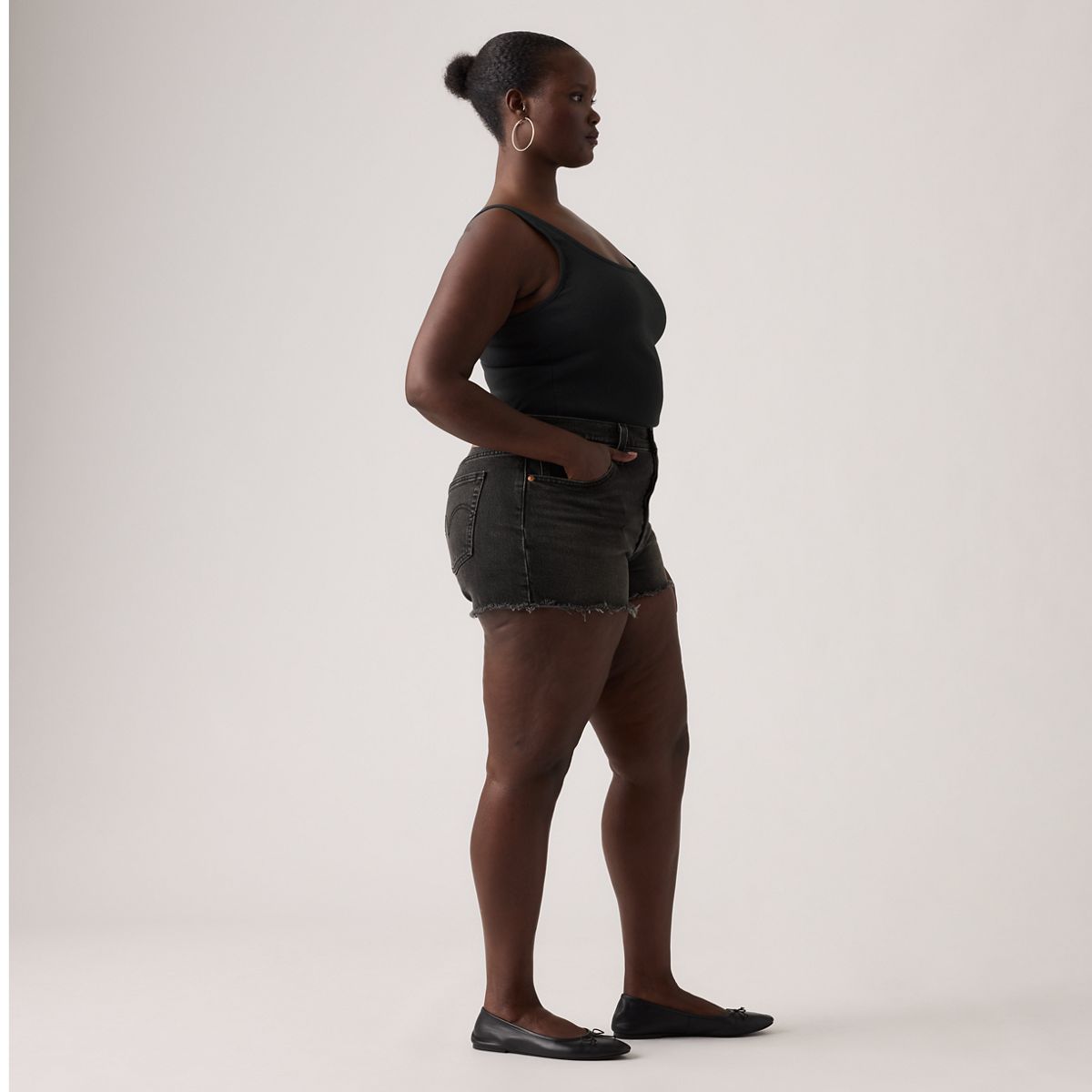 501® Original Fit High-Rise Women's Shorts — Step On It - Black