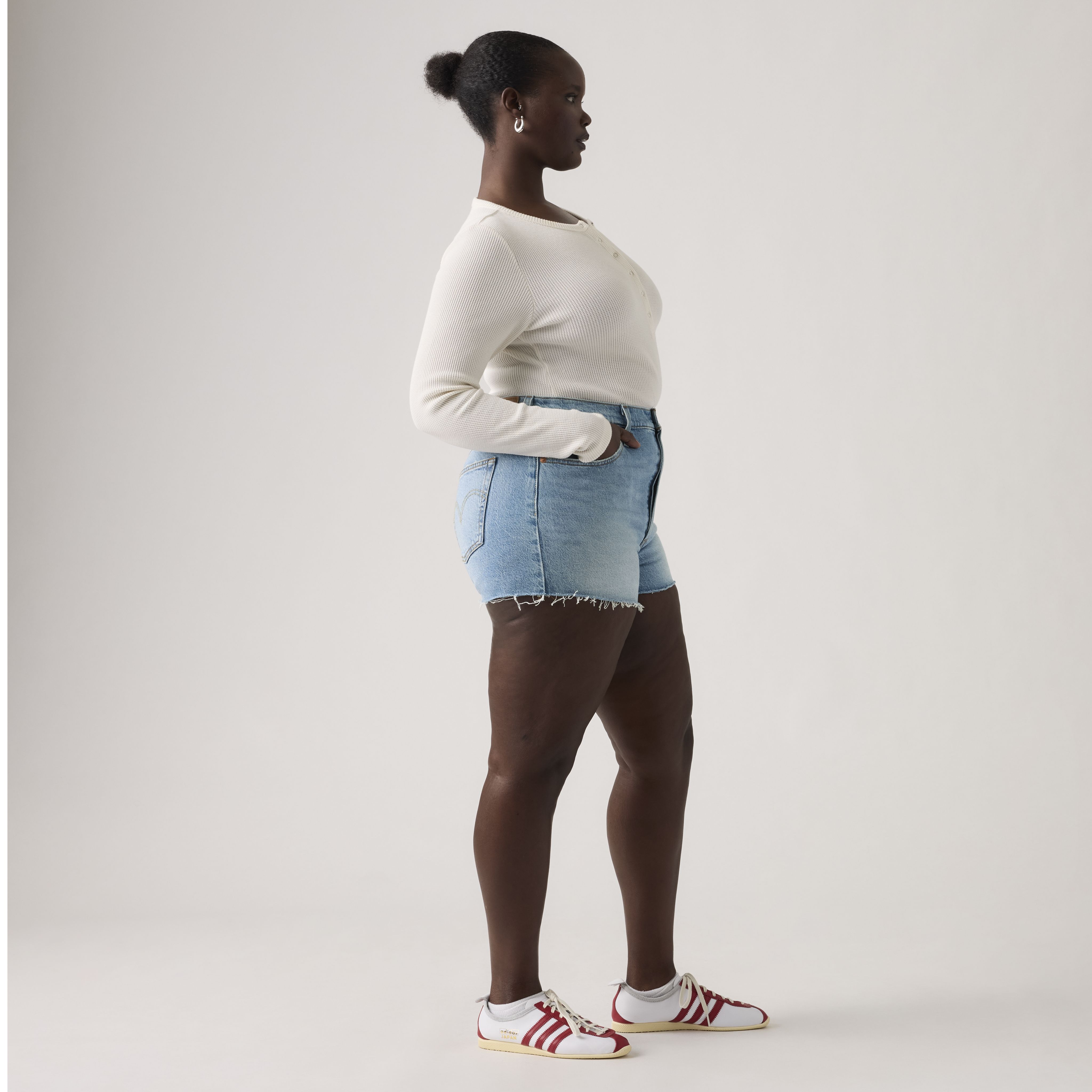 501MD Short taille haute pour femme 11