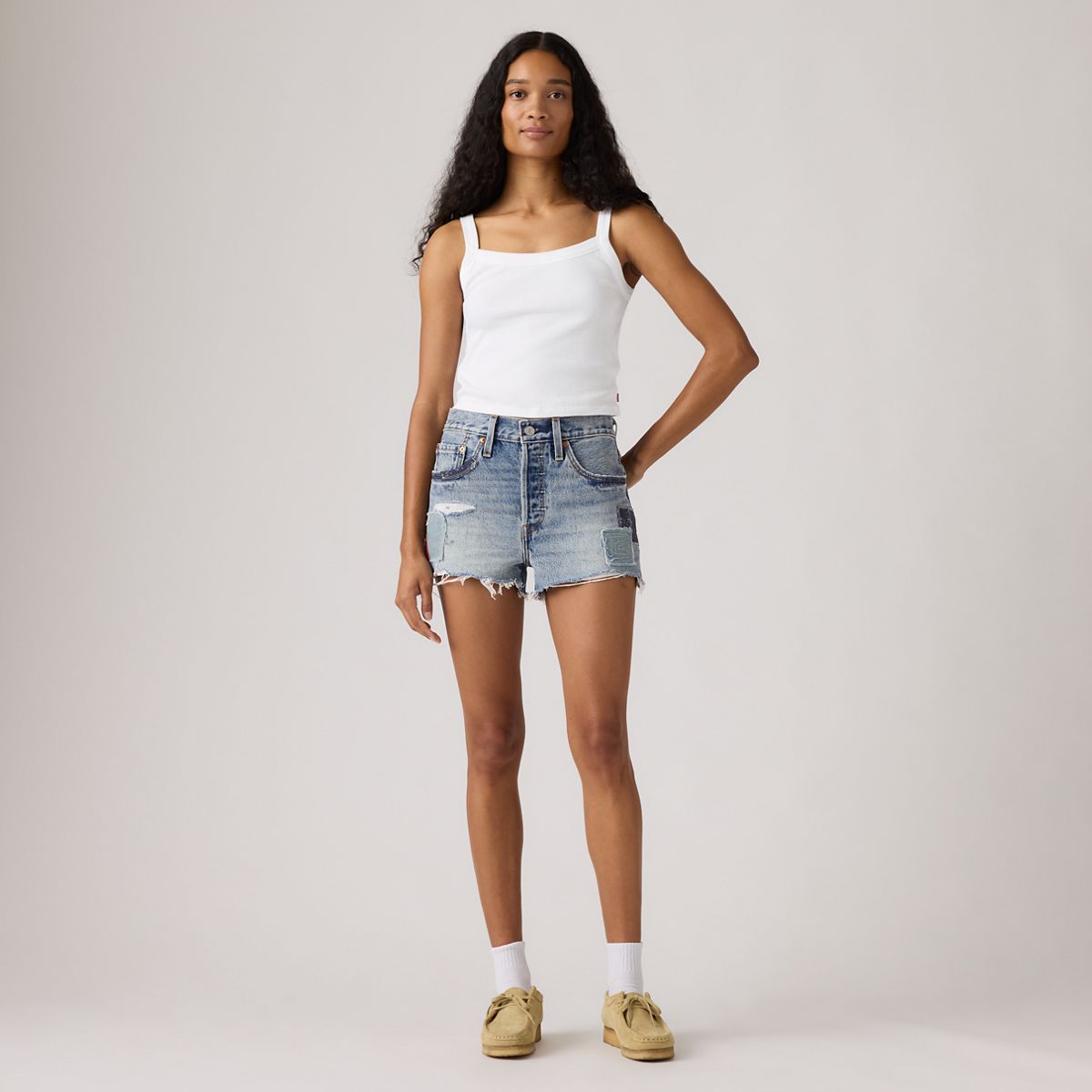 501® Original Fit High-Rise Women's Shorts — Melody'S Muse - Medium Wash