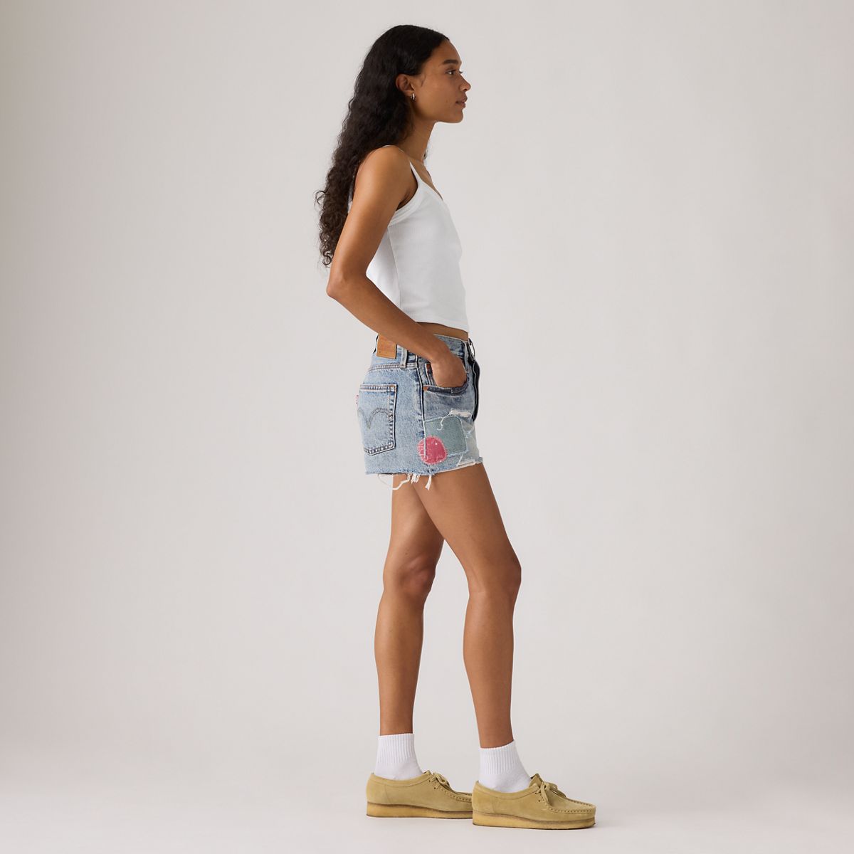 501® Original Fit High-Rise Women's Shorts — Melody'S Muse - Medium Wash